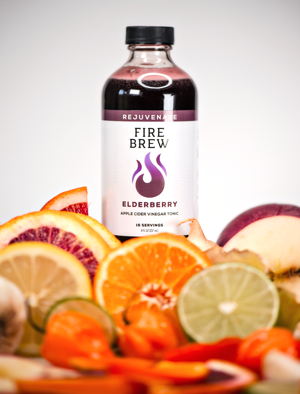 Elderberry REJUVENATE Apple Cider Vinegar Fire Cider - 8 oz