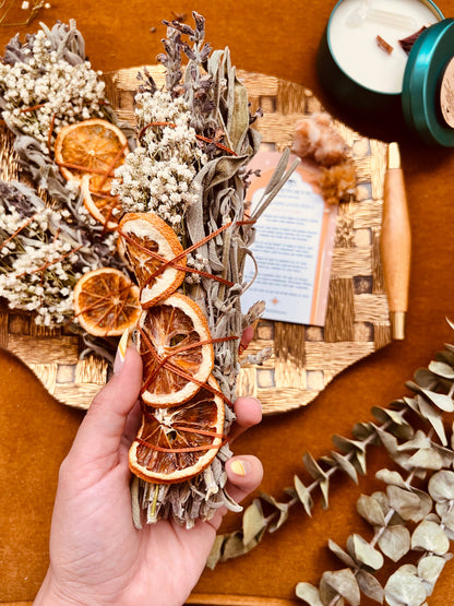 CITRUS HARVEST Sage Bundle - SEASONAL Smudge - FALL + WINTER