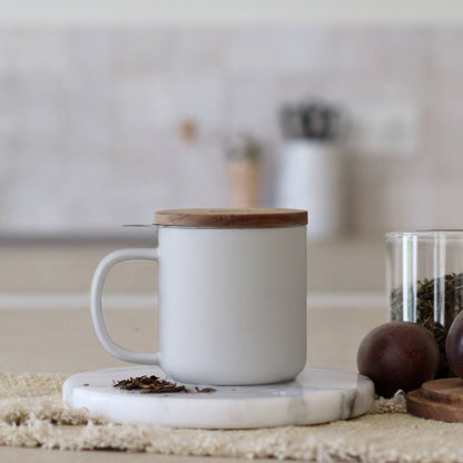 White sandstone tea pot