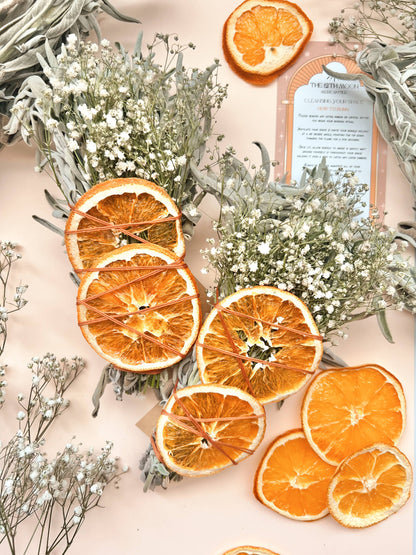 CITRUS HARVEST Sage Bundle - SEASONAL Smudge - FALL + WINTER