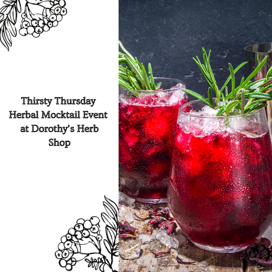 Thirsty Thursday Herbal Mock-tails Event! Krampus is Coming to Town! December 5th