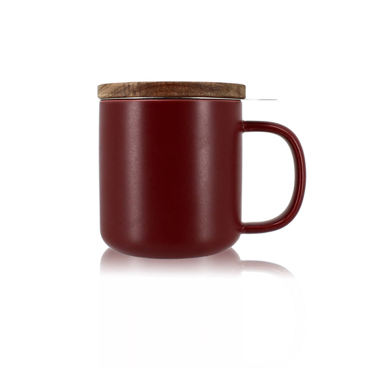 Burgundy sandstone tea pot