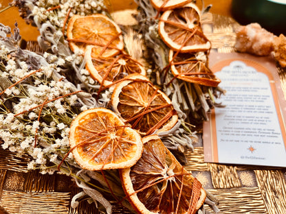 CITRUS HARVEST Sage Bundle - SEASONAL Smudge - FALL + WINTER