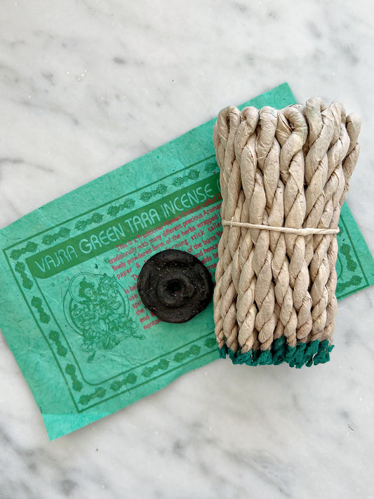 Tibetan Rope Incense with Burner